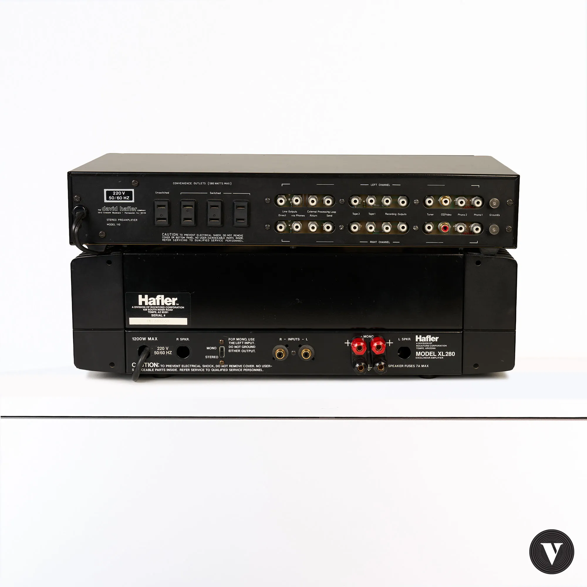 Hafler Model110 preamp and XL280 amplifier – © VintageNote -photo 4