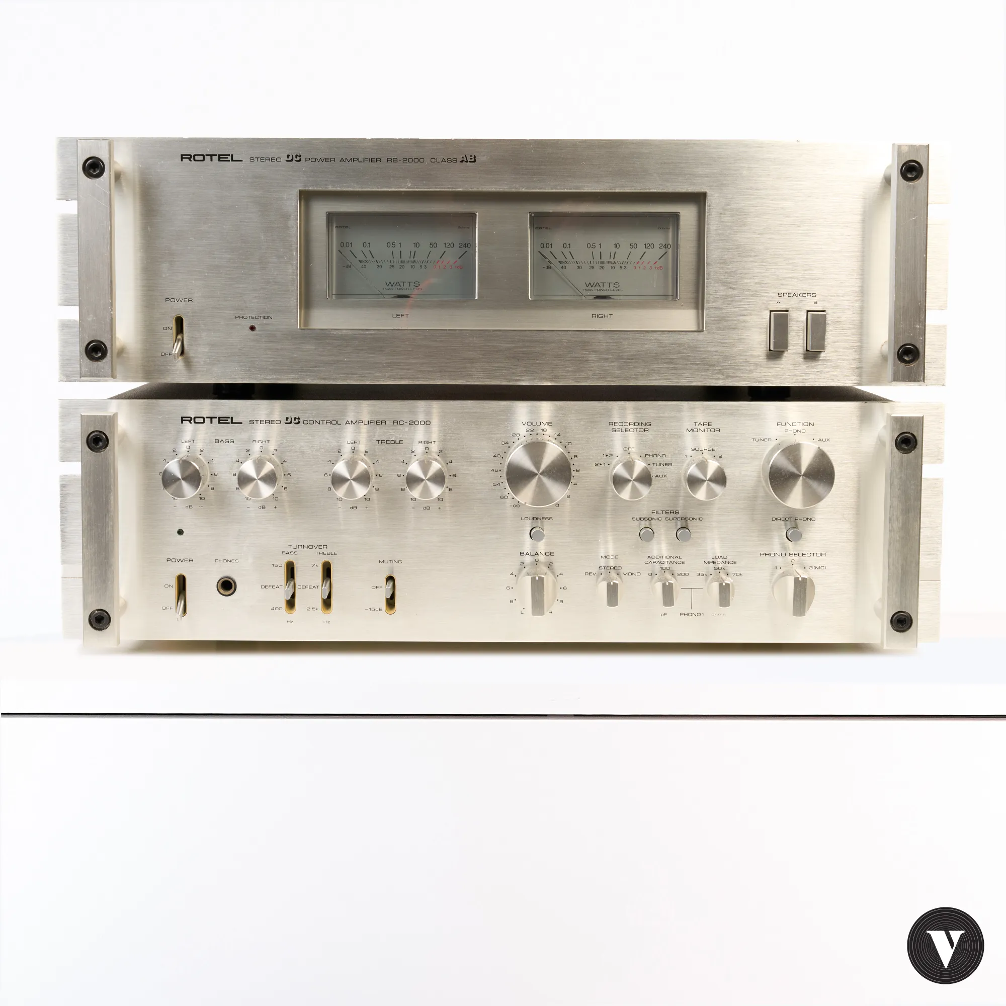 Rotel RB2000+RC2000 preamplifier and power amplifier – © VintageNote -photo 1