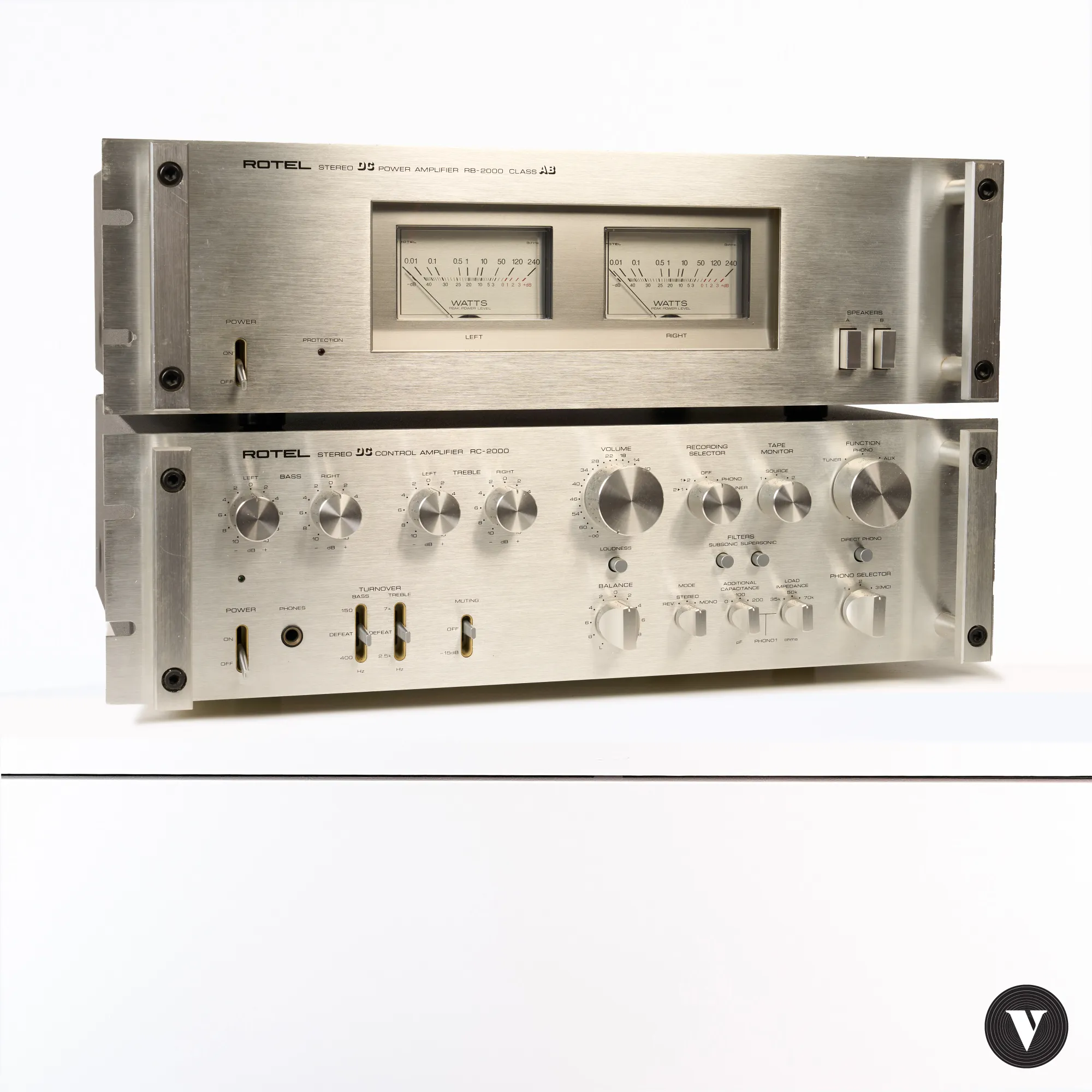 Rotel RB2000+RC2000 preamplifier and power amplifier – © VintageNote -photo 2