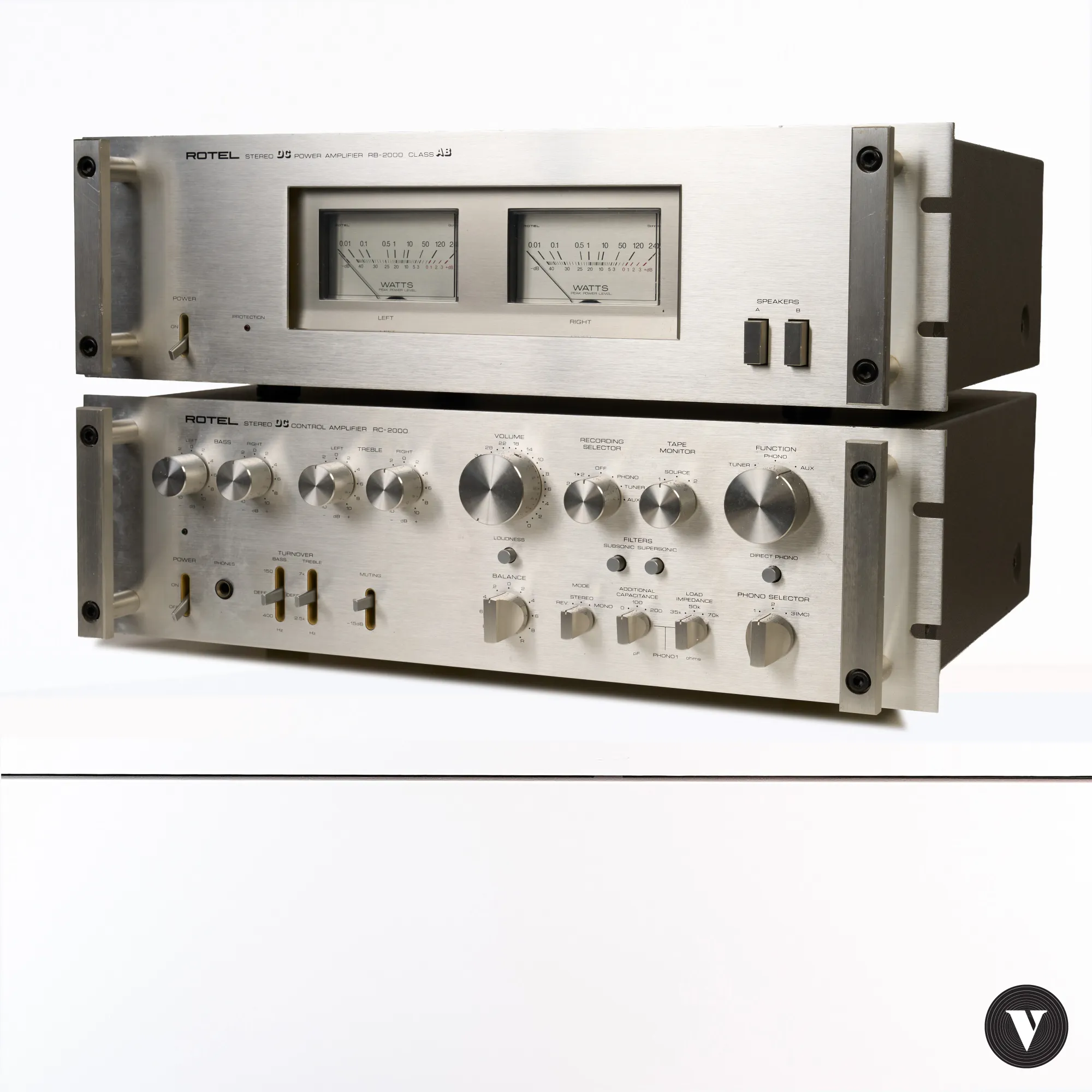 Rotel RB2000+RC2000 preamplifier and power amplifier – © VintageNote -photo 3