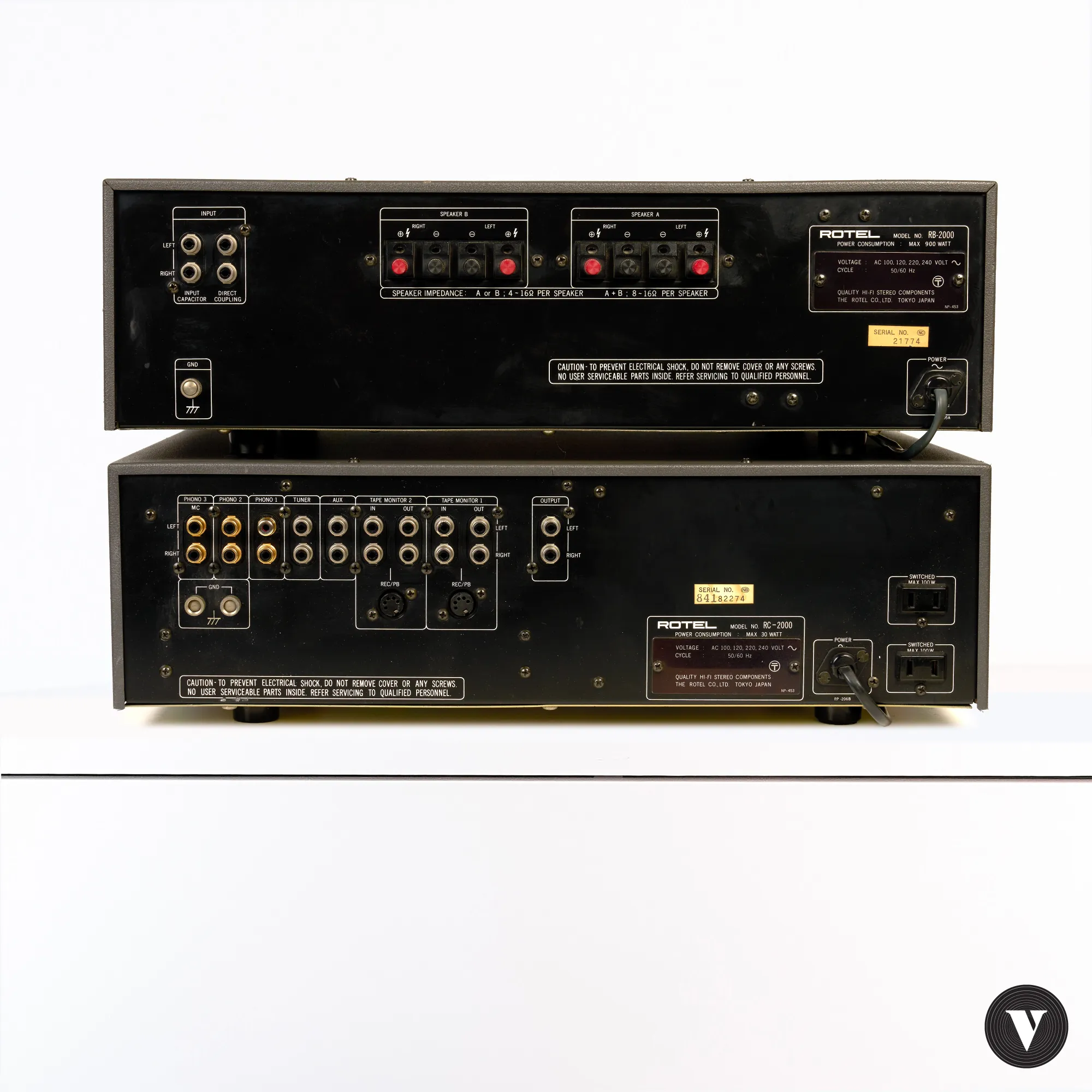 Rotel RB2000+RC2000 preamplifier and power amplifier – © VintageNote -photo 4