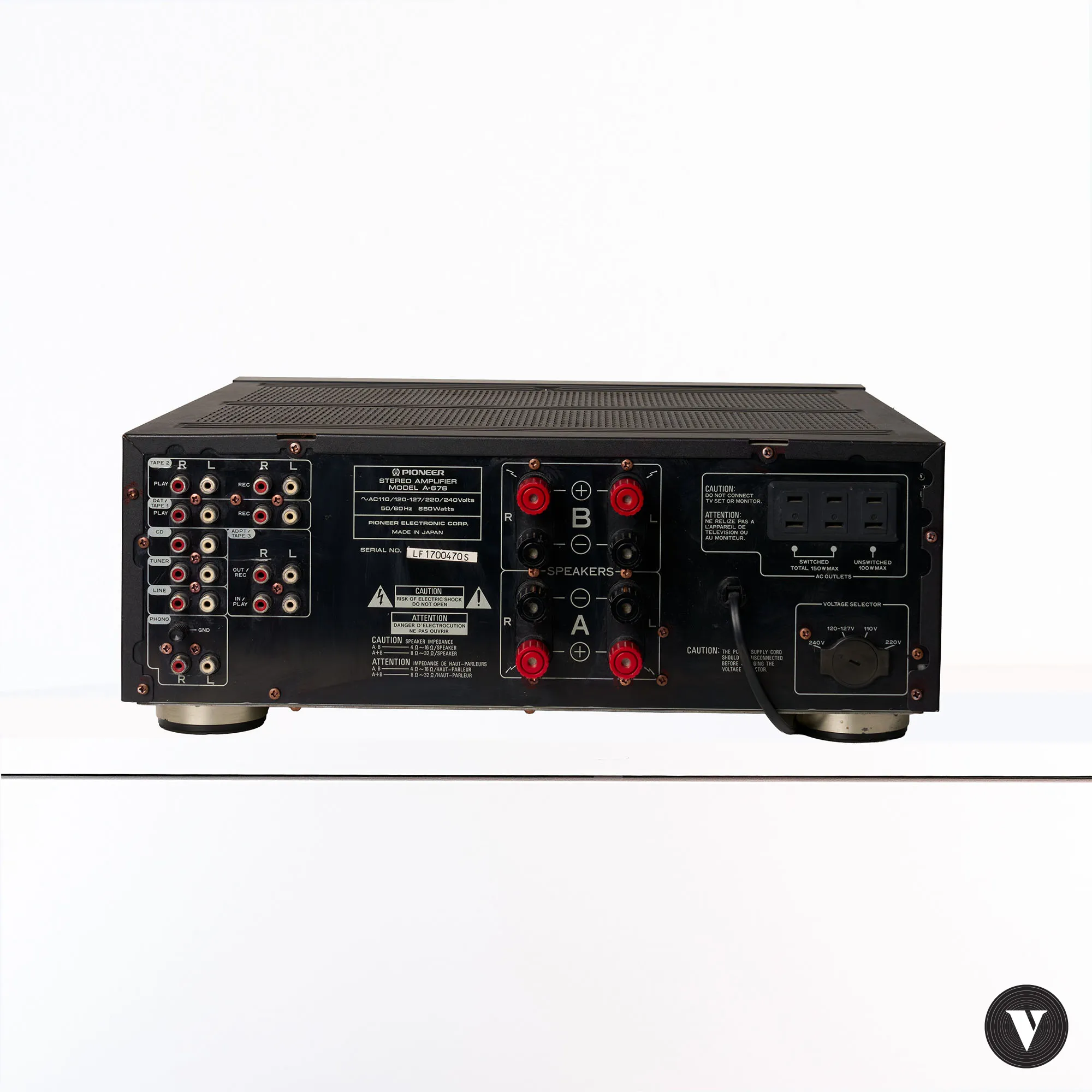 Amplificateur Pioneer A-676 Reference Series – © VintageNote -photo 4