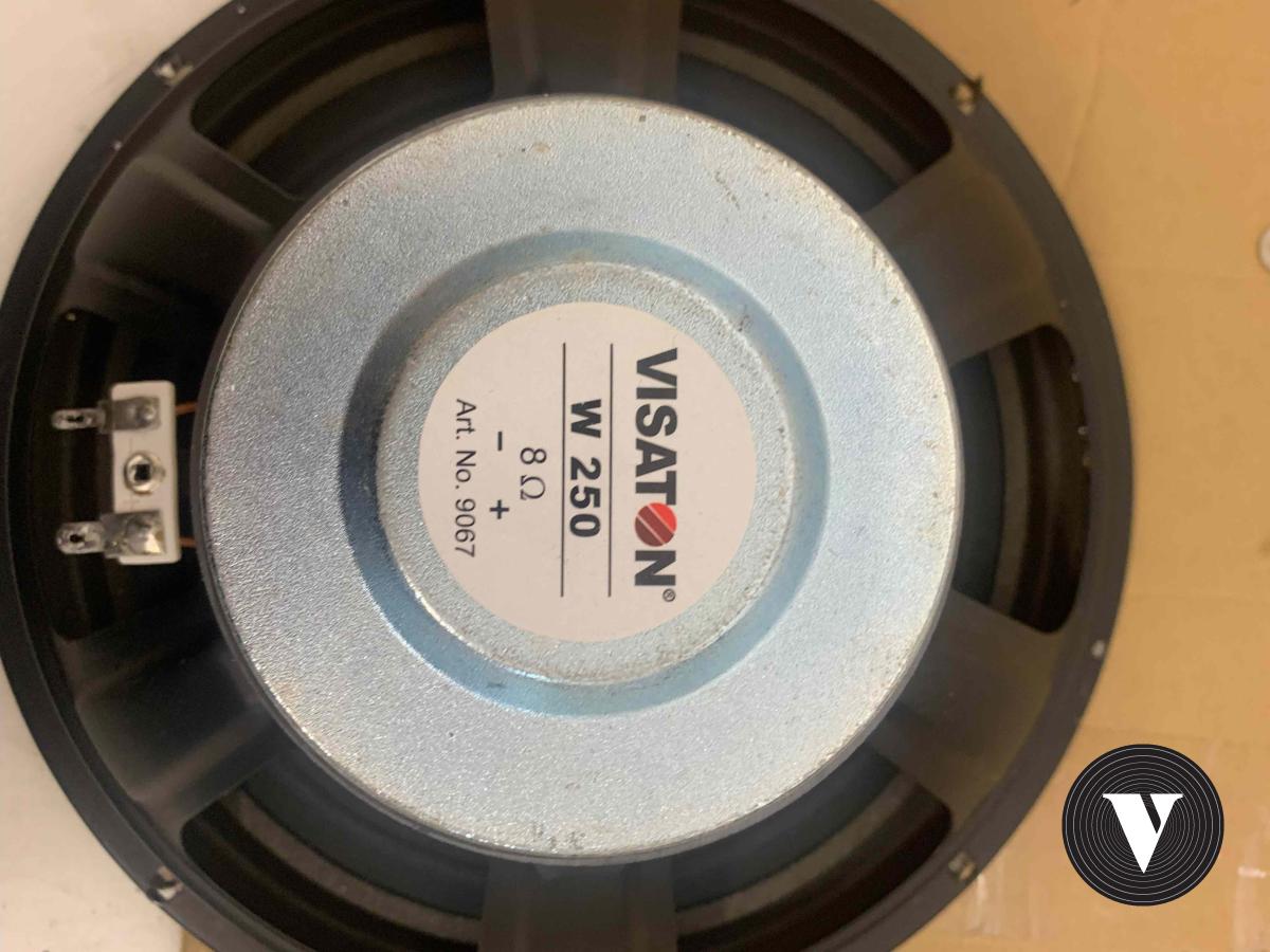 Paire de woofers Visaton W250 25cm 10 inch 8 ohms, parfait état
