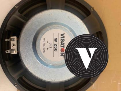 Pair of Visaton W250 25cm 10 inch 8 ohms woofers, top condition