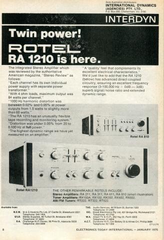 Rotel RA-1210 on sale at www.vintagenote.be