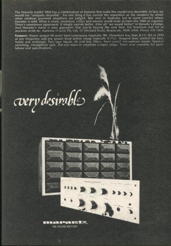 Marantz 1060 1975 advert