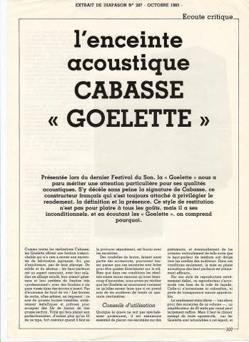 cabasse goëlette